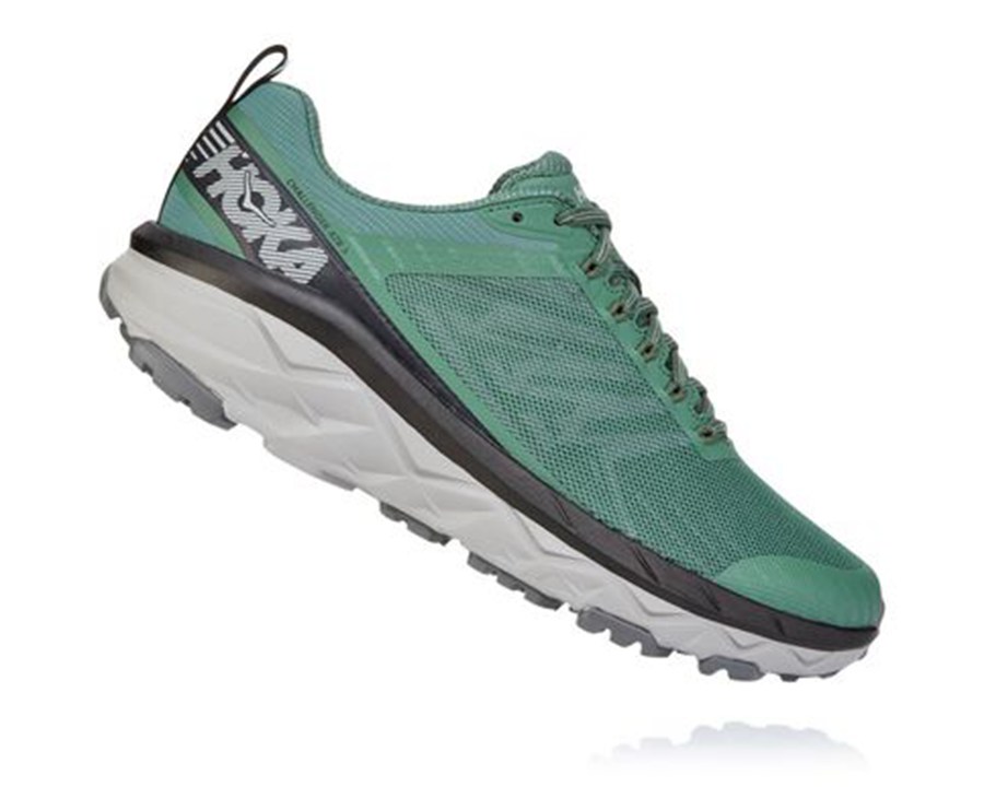 Tenis Hoka One One Trail Hombre Verdes - Challenger Atr 5 - FIUV30918